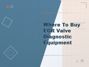 Where to Buy Egr Valve Diagnostic Equipment for Noise Symptoms